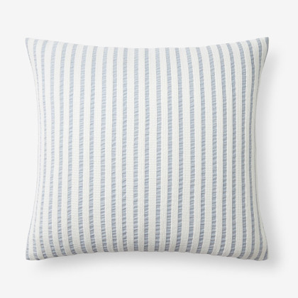 Ruched Stripe Decorative Pillow Cover - Dusty Blue