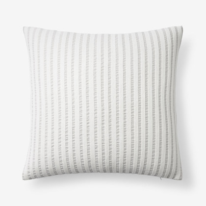 Ruched Stripe Decorative Pillow Cover - Gray