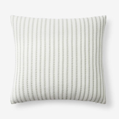 Ruched Stripe Decorative Pillow Cover - Sage