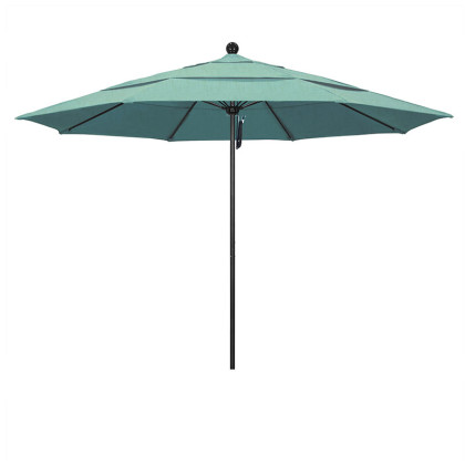 Commercial Grade Umbrella with Manual Lift - Bronze or Black Finish