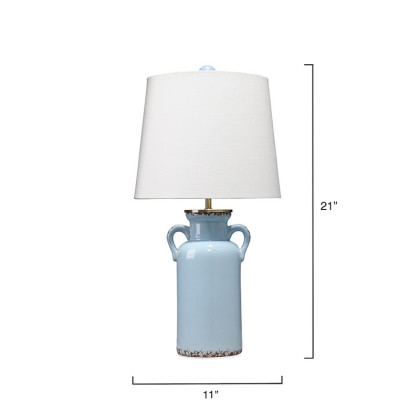 Ceramic Jug Table Lamp - Light Blue