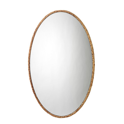 Corngrass Braided Oval Mirror