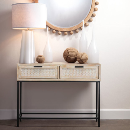 Washed Wood Console Table
