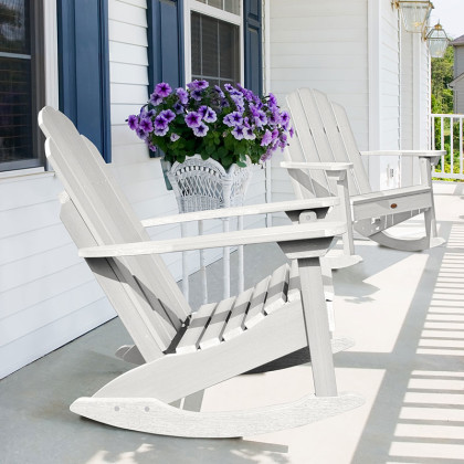Adirondack Rocking Chair - White