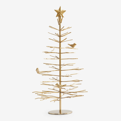 Metal Holiday Bird Tree