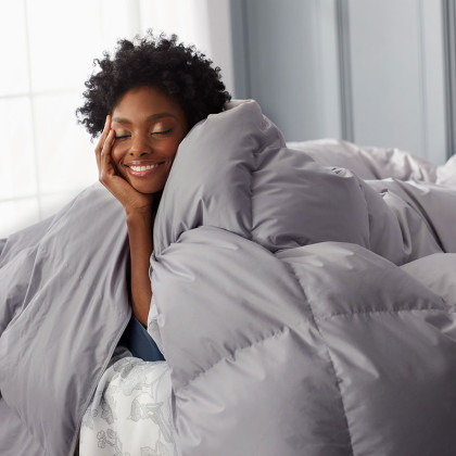 Premium Alberta Down Extra Warmth Comforter - Platinum, Full