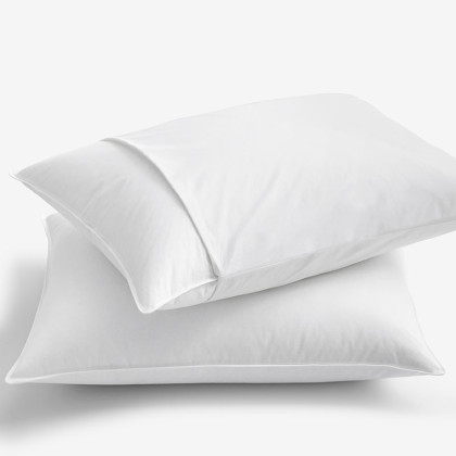 4-Piece Down Pillow & Protector Bundle