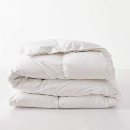 Premium Organic Cotton, Down Light Warmth Comforter - White, King/Cal King