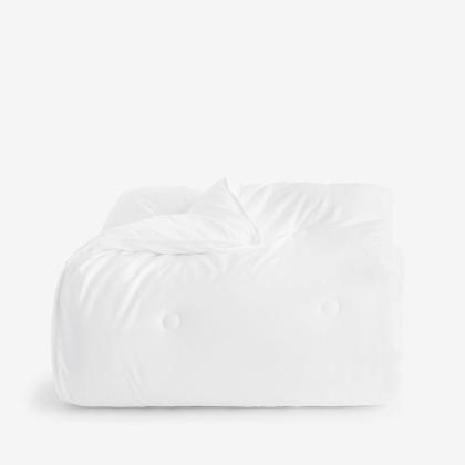Classic Smooth Rayon Made From Bamboo Sateen Comforter - White, King/Cal King
