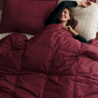 Premium Down Light Warmth Comforter - Merlot, King/Cal King