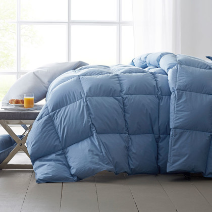 Premium Down Light Warmth Comforter - Porcelain Blue, Twin XL