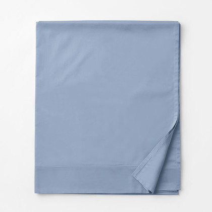 Classic Smooth Cotton Sateen Deep Pocket Flat Bed Sheet