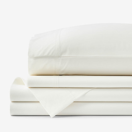 Premium Cool Supima® Cotton Percale Bed Sheet Set
