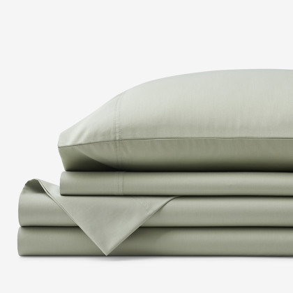 Classic Smooth Cotton Wrinkle-Free Sateen Bed Sheet Set