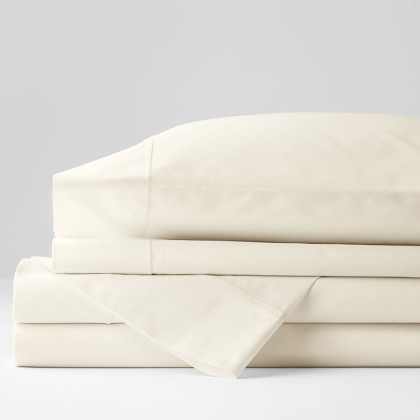 Classic Smooth Cotton Sateen Bed Sheet Set