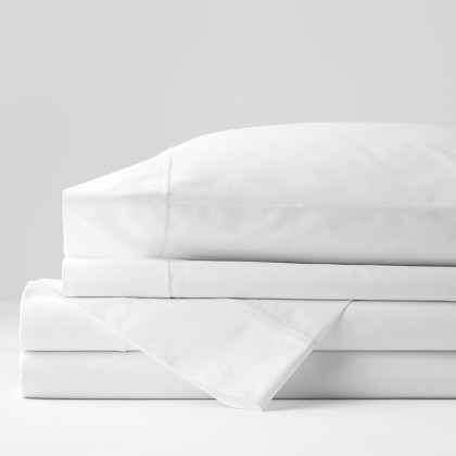 Classic Smooth Cotton Sateen Bed Sheet Set