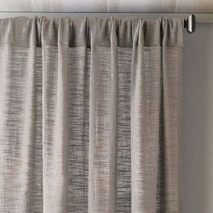 Concord Cotton Window Curtain - White