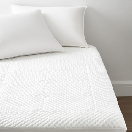 Comfort Cushion Quilted Memory Foam Mattress Pad - White, Twin XL