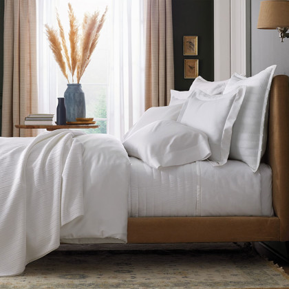 Premium Smooth Supima® Cotton Wrinkle-Free Sateen Bed Sheet Set - White, Full
