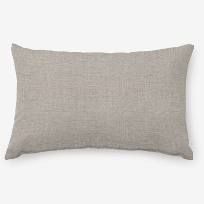 Indoor/Outdoor Toss Pillows - Silver, 24 in. Lumbar