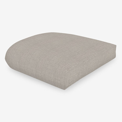Contoured Chair Cushion - Silver, 16 in. x 15 in.