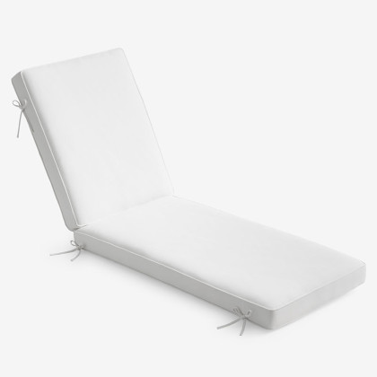 Chaise Lounge Cushion - White, Deluxe