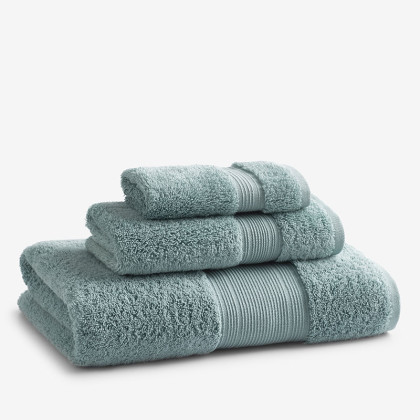 Regal Egyptian Cotton Washcloths, Set of 2 - Spa Green