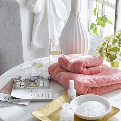Sterling Supima® Cotton Bath Towel - Rose