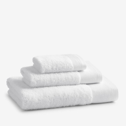 Organic Cotton Hand Towel - White