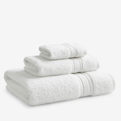 Turkish Cotton Bath Towel - White