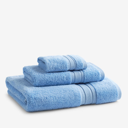 Turkish Cotton Washcloths, Set of 2 - Blue Water