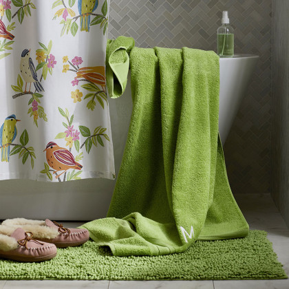 Turkish Cotton 6 Piece Bath Towel Set - Field Green