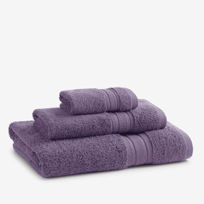 Turkish Cotton Washcloths, Set of 2 - Purple
