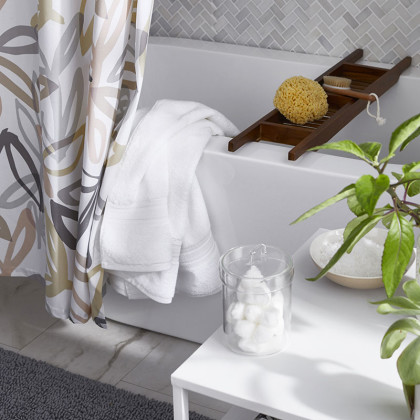 Turkish Cotton Bath Towel Set - White