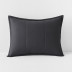 Quilted Sham - Charcoal Gray, Standard