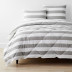 Awning Stripe Classic Soft Cotton Comforter - Gray/White, Twin