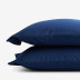 Classic Cool Organic Cotton Percale Pillowcases - Navy, Standard