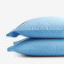 Classic Cool Organic Cotton Percale Pillowcases - Ocean Blue, Standard