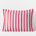 Stripe Classic Cool Organic Cotton Percale Sham - Red, Standard