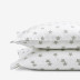 Stars Classic Cool Organic Cotton Percale Pillowcases - Gray, Standard