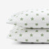 Stars Classic Cool Organic Cotton Percale Pillowcases - Moss, Standard