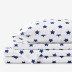 Stars Classic Cool Organic Cotton Percale Bed Sheet Set - Blue, Twin