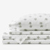 Stars Classic Cool Organic Cotton Percale Bed Sheet Set - Gray, Twin