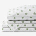 Stars Classic Cool Organic Cotton Percale Bed Sheet Set - Moss, Twin