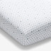 Ditsy Star Classic Cool Organic Cotton Percale Fitted Crib Sheet - Blue