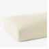 Premium Smooth Egyptian Cotton Sateen Fitted Bed Sheet - Pale Yellow, Twin