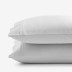 Premium Smooth Egyptian Cotton Sateen Pillowcases - Silver, Standard