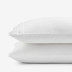 Premium Smooth Egyptian Cotton Sateen Pillowcases - White, Standard