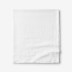 Premium Breathable Relaxed Linen Solid Flat Bed Sheet - White, Twin/Twin XL