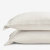 Premium Breathable Relaxed Linen Solid PIllowcase Set - Parchment, Standard